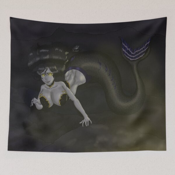Item preview, Underwater Cave Mermaid designed and sold by OliverIlustra.