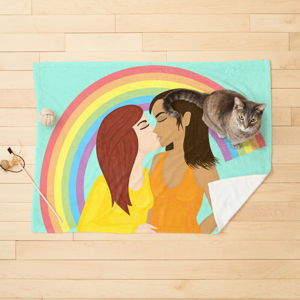 Cuaderno for Sale con la obra «Chicas besándose bajo el arcoiris» de Tefra  | Redbubble