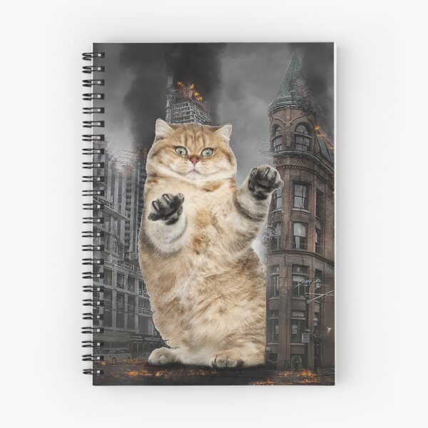 Item preview, Godzilla cat destroying the city designed and sold by Catspeople.