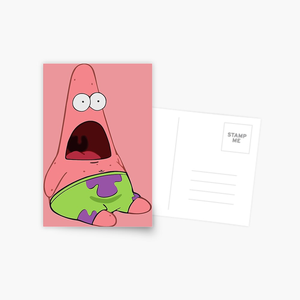 Surprised Patrick Postcard