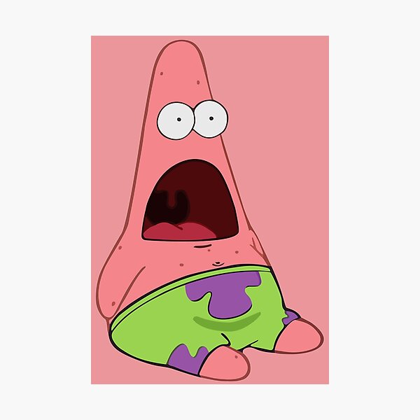 Surprised Patrick Photographic Print