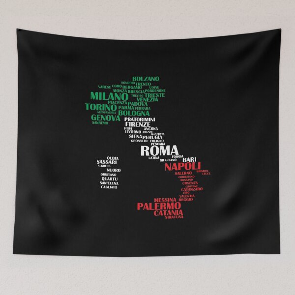 Item preview, Italy Map Cities Bella Italia Holiday Italian Map designed and sold by Lenny Stahl.