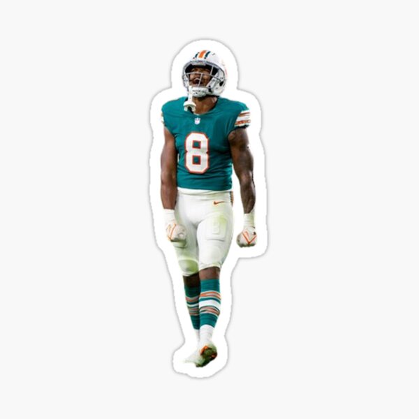 Myles Gaskin Miami Dolphins Men's Aqua Name & Number Logo T-Shirt 