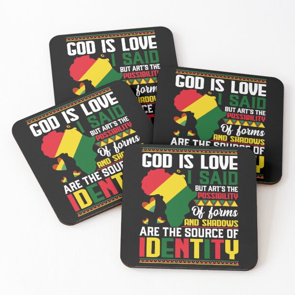 Item preview, God is Love I said But Arts The Possibility of Forms And Shadows Are the Source of Identity Life Apparel Essential Motivation Inspiration Joy Mood designed and sold by DesignByHeartUK.