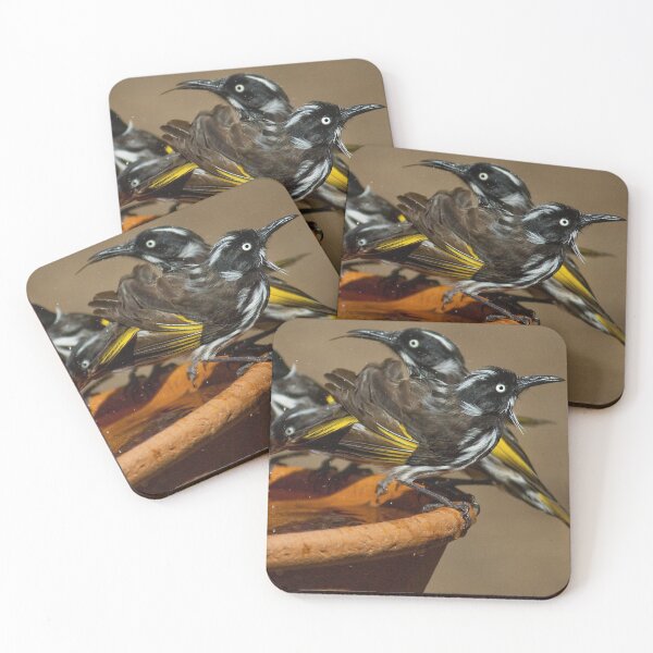 Item preview, New Holland Honeyeater Head designed and sold by Aimyashoppy.