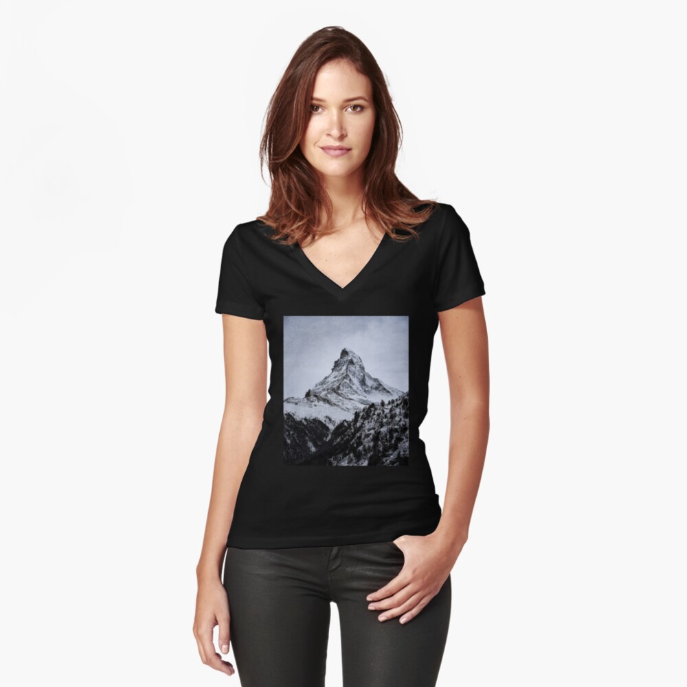 Item preview, Fitted V-Neck T-Shirt designed and sold by Paintcorner.