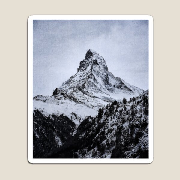 DISNEYLAND MATTERHORN Fridge MAGNET  2" x 3" art NOSTALGIC FANTASY LAND VINTAGE 