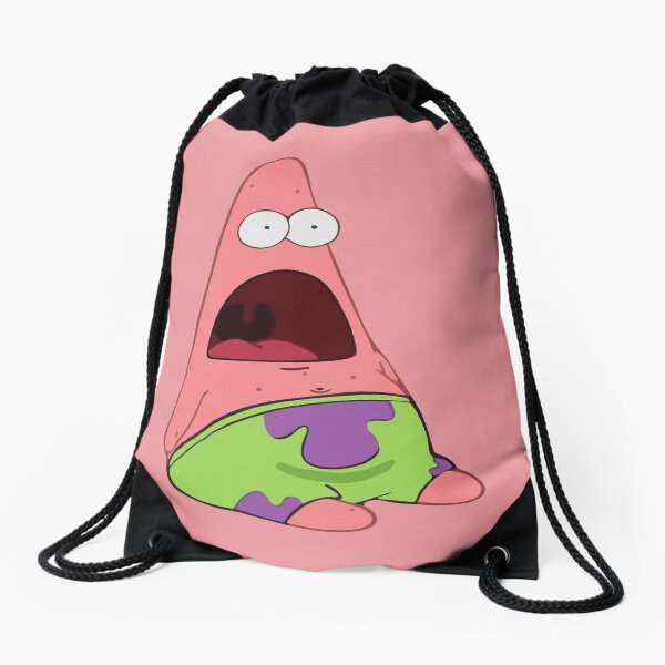 Surprised Patrick Drawstring Bag