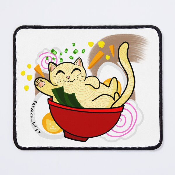 Item preview, ramen cat designed and sold by FeruzzaArts.