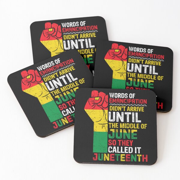 Item preview, Words of Emancipation Didn't Arrive Until The Middle of June So they Called it  Juneteenth Celebration His Mind Are the Source of Identity Life Apparel Essential Motivation Inspiration Joy Mood designed and sold by DesignByHeartUK.
