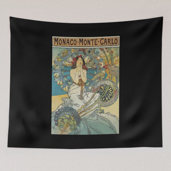 Item preview, Monaco Monte Carlo by Alphonse Mucha designed and sold by ColorfulMystic.