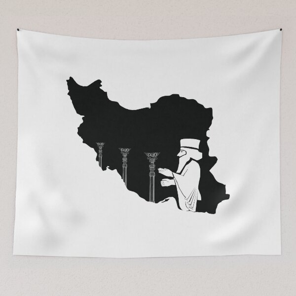 Item preview, Persian map - Persian (iranian art) designed and sold by Persian Pride Official.
