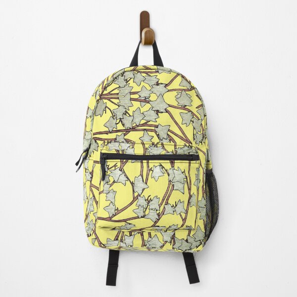 Item preview, Ivy leaves and Vines on Yellow Background, Kaleidoscope art pattern designed and sold by HBBArtShop.