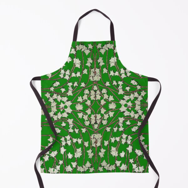 Item preview, Ivy leaves and Vines on Dark Green Background, Kaleidoscope art pattern designed and sold by HBBArtShop.