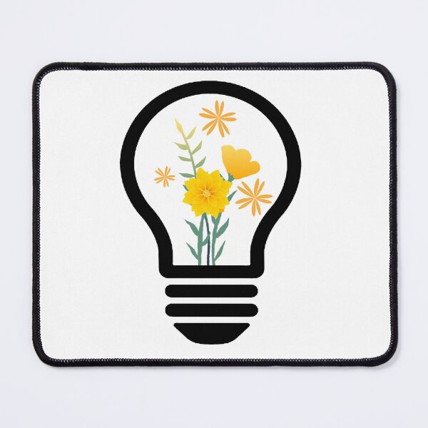 Item preview, light bulb with yellow flowers designed and sold by Mehdi Art.