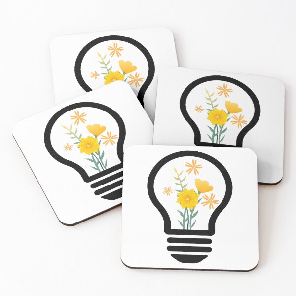 Item preview, light bulb with yellow flowers designed and sold by Mehdi Art.