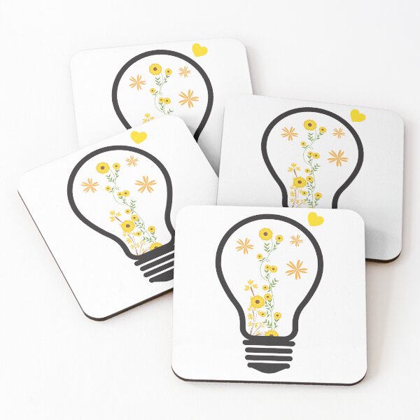 Item preview, light bulb with yellow flowers designed and sold by Mehdi Art.
