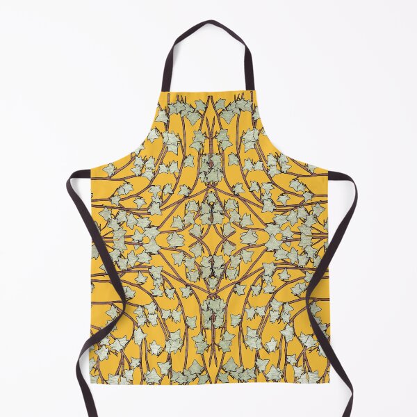 Item preview, Ivy leaves and Vines on a Golden Orange Background, Kaleidoscope art pattern designed and sold by HBBArtShop.
