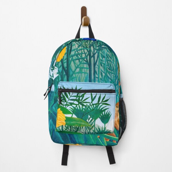 Item preview, Lion Eating Prey in Exotic Tropical Jungle designed and sold by VintageArchive.