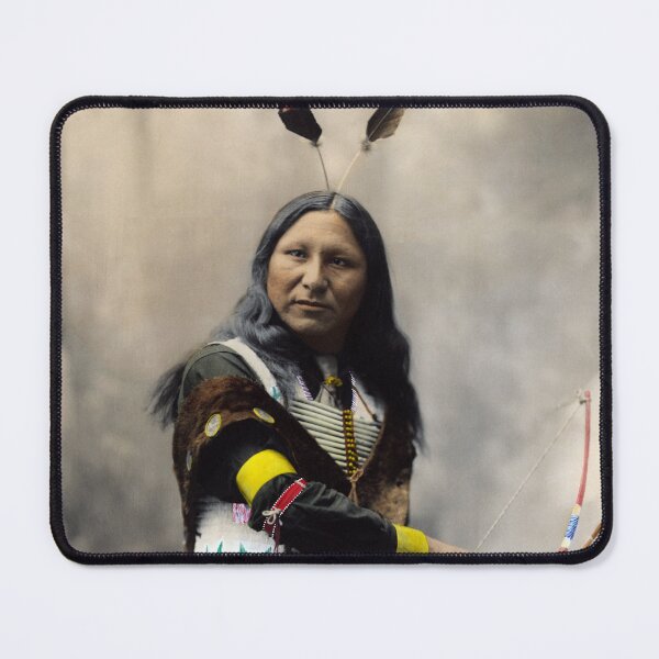 Item preview, Shout At Portrait - Oglala Sioux - Circa 1899 Photochrom designed and sold by warishellstore.