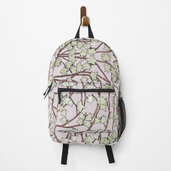 Item preview, Ivy leaves and Vines on Light Gray Background, Kaleidoscope art pattern designed and sold by HBBArtShop.
