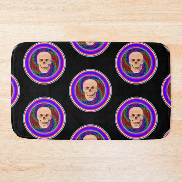 Item preview, Circular Tye Dye Skull designed and sold by WoodburyLake.