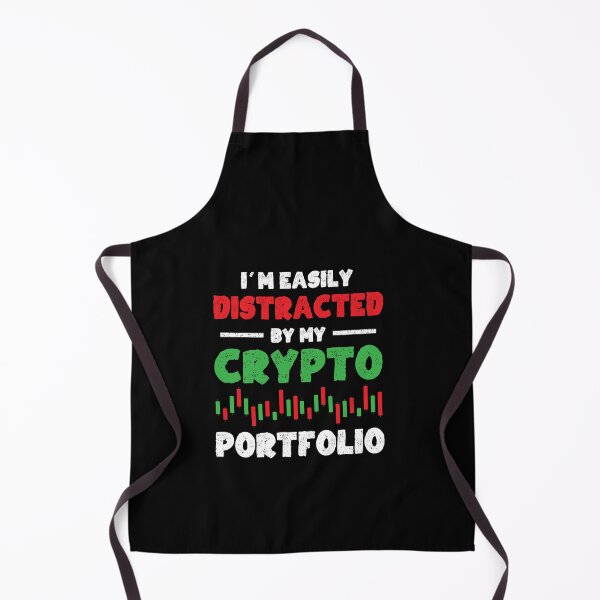 Item preview, Easily Distracted By My Crypto Portfolio Blockchain Bitcoin Gift designed and sold by Lenny Stahl.