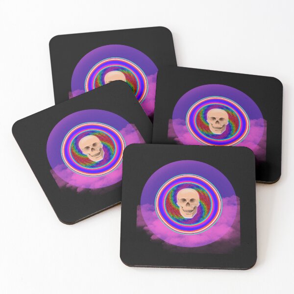 Item preview, Circular Tye Dye Skull designed and sold by WoodburyLake.
