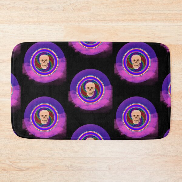 Item preview, Circular Tye Dye Skull designed and sold by WoodburyLake.