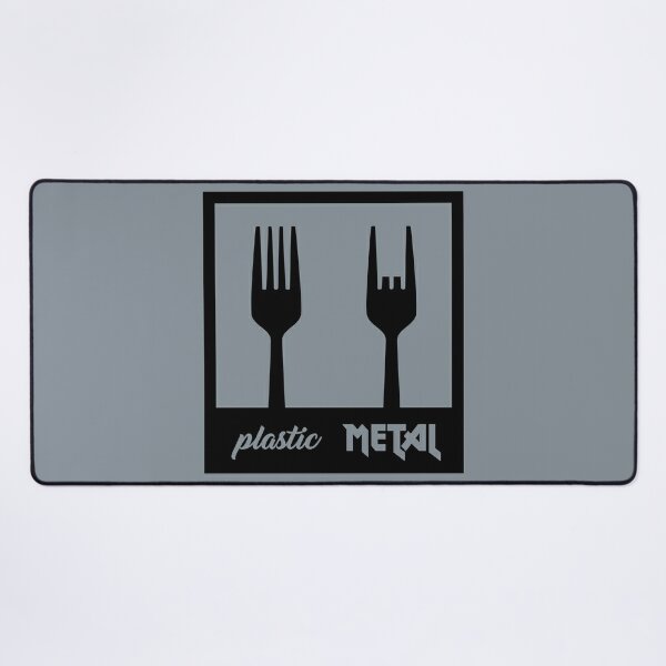 Heavy Metal Fork - Metal Sign' Sticker