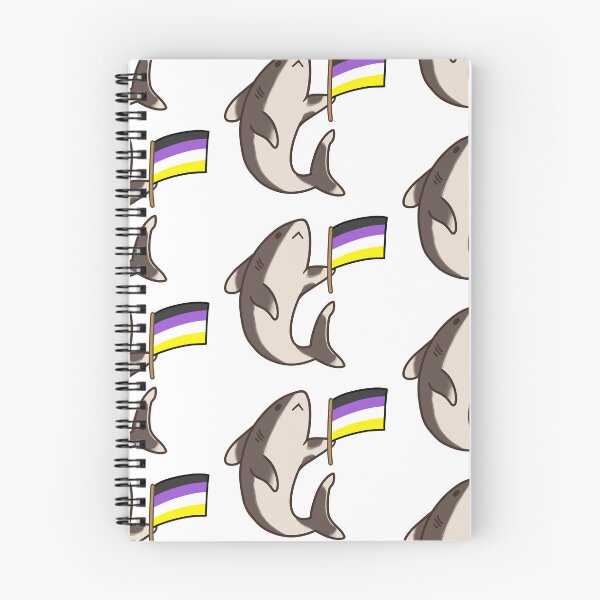 Item preview, Nonbinary Pride Shark designed and sold by pointing-north.