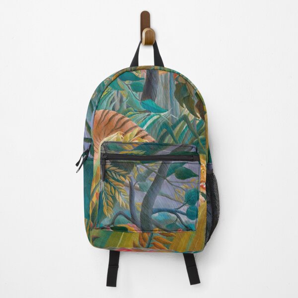 Item preview, Tiger in Storm, Tropical Forest Exotic Jungle Painting designed and sold by VintageArchive.