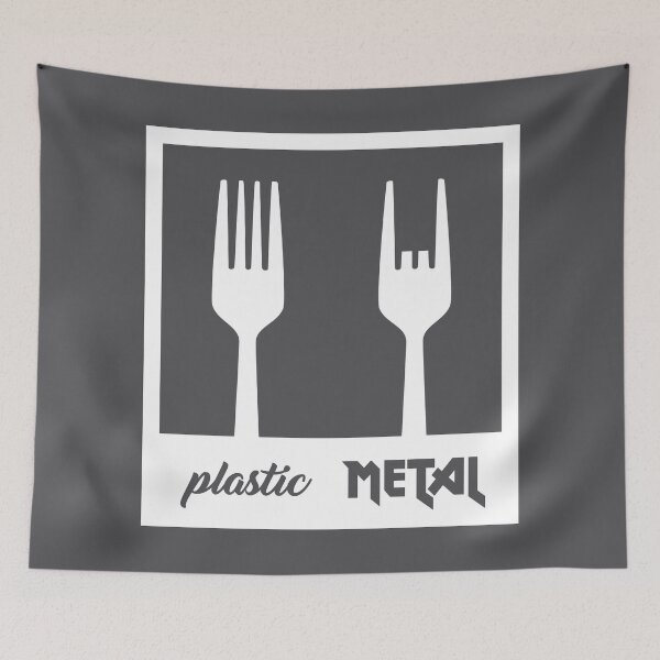 Item preview, Heavy Metal Forks (white) designed and sold by muskitt.