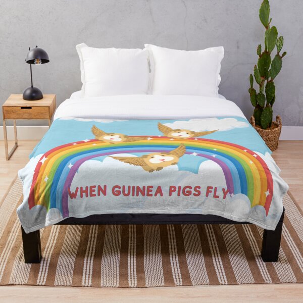 Item preview, Funny "When Guinea Pigs Fly" Rainbow designed and sold by Write-to-Rebel.