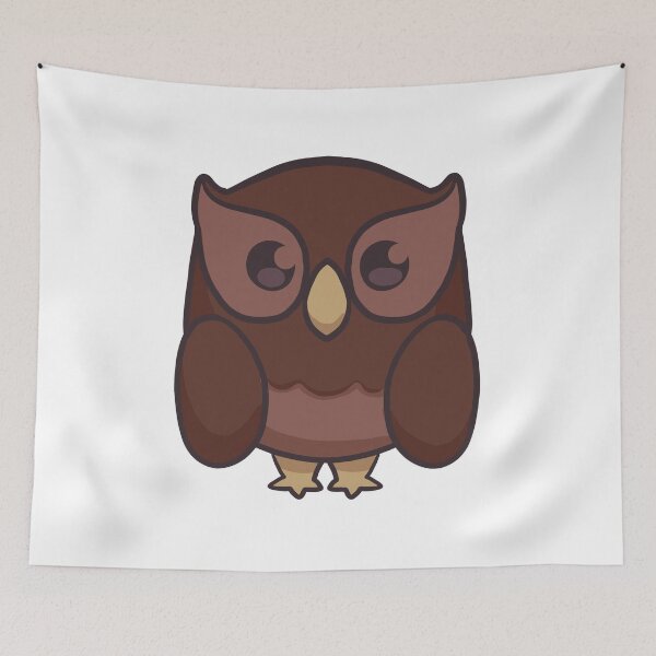 Item preview, Cute Chibi Brown Owl designed and sold by AgentFM.