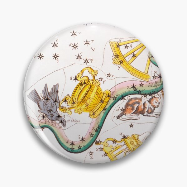 Item preview, Antique Constellation Map of Pyxis, Hydra, Lupus, Centaurus, Antlia, Sextans, Crater, Corvus, Noctua designed and sold by VintageArchive.