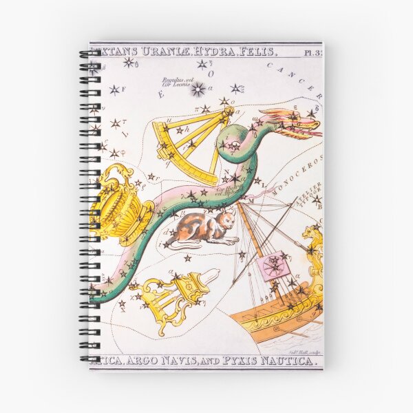 Item preview, Antique Constellation Map of Pyxis, Hydra, Lupus, Centaurus, Antlia, Sextans, Crater, Corvus, Noctua designed and sold by VintageArchive.