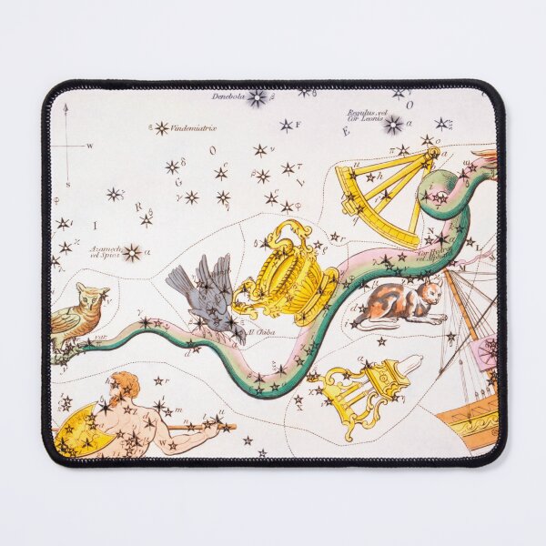 Item preview, Antique Constellation Map of Pyxis, Hydra, Lupus, Centaurus, Antlia, Sextans, Crater, Corvus, Noctua designed and sold by VintageArchive.