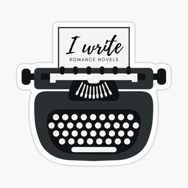 Artikel-Vorschau von Ich schreibe Liebesromane, schreibe Liebesromane, lese Indie-Bücher, unterstütze Schriftstellerinnen, Schreibmaschine, designt und verkauft von WhipsAndKisses.