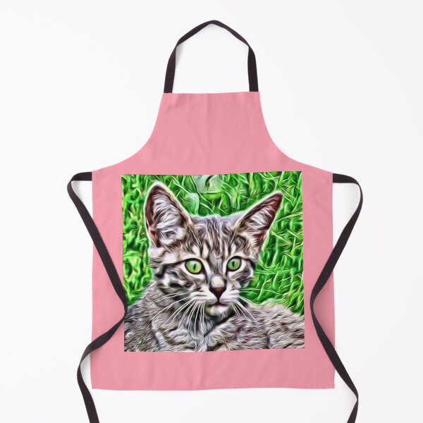 Item preview, Digital portrait of an astonished kitten designed and sold by thalasson.