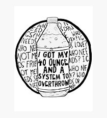 40 Ounce Photographic Print