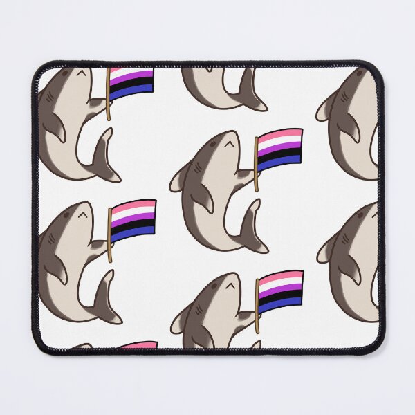Item preview, GenderFluid Pride Shark designed and sold by pointing-north.