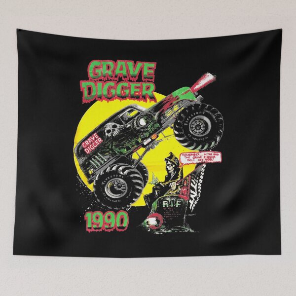 Item preview, Grave Digger 1990 Vintage Retro Racing designed and sold by wright46l.
