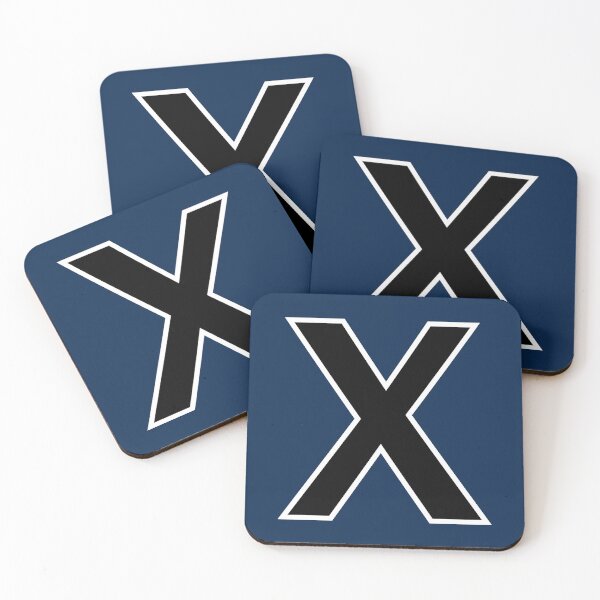 Item preview, The Letter X in black with white trim designed and sold by Kevin Michael McCall.