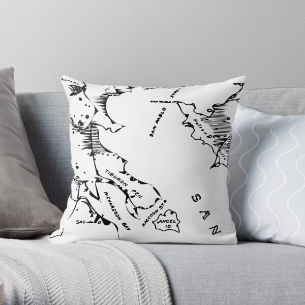 Shellmounds of the San Francisco Bay Area (Marin) Throw Pillow
