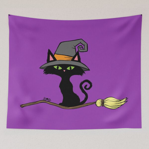 Item preview, Spooky Kitty Witch Cat designed and sold by heathercashart.