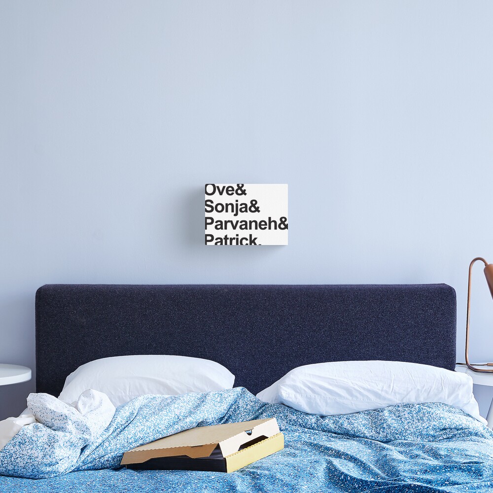 A Man Called Ove Characters Canvas Print For Sale By Katcrinadesigns Redbubble