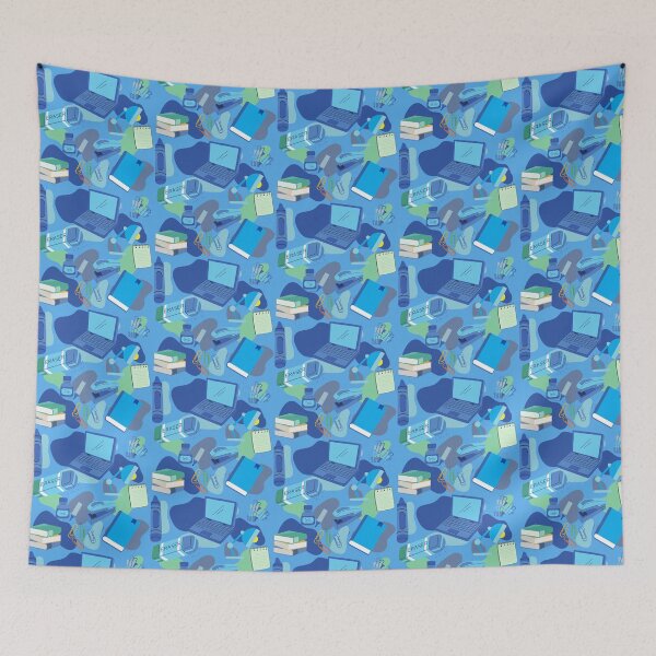 Item preview, Blue Writing Collage designed and sold by sweatshop22.