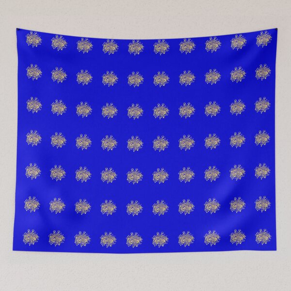 Item preview, Cobalt blue and gold Flying Spaghetti Monster designed and sold by SisterSeer.