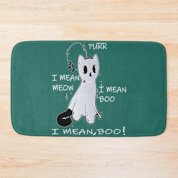 Item preview, meow i mean boo halloween cat ghost, funny baby cat designed and sold by XXgooddeedXX.